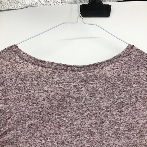 Silver Icing Jacqueline de  Yong Purple marled frilled cap sleeve NWT tee small - Picture 11 of 14